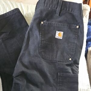Carhartt Men's Black Work Pants DUGAREE FIT. 36x34